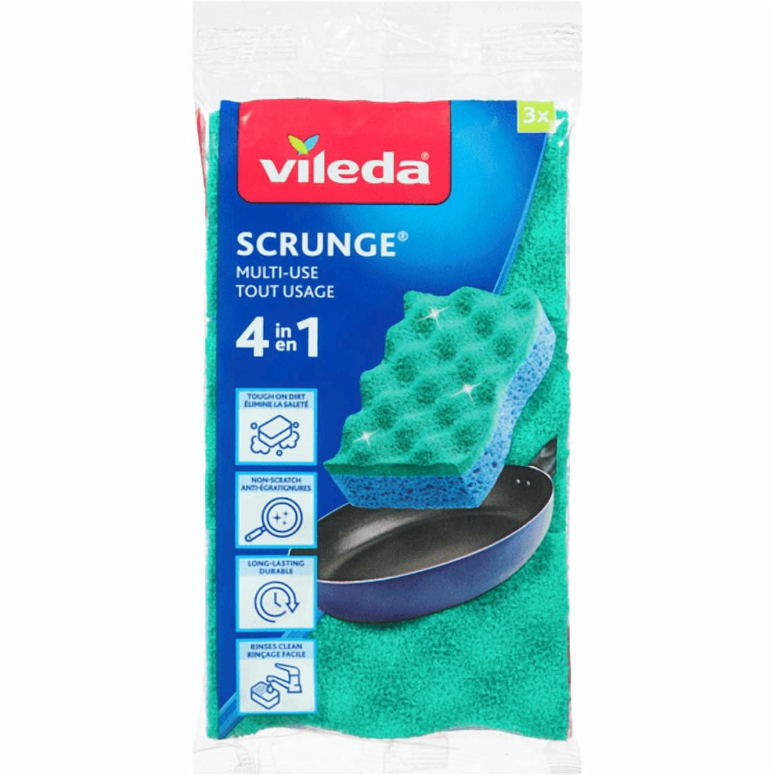 Sponge Check Scrunge Multi-Use Scrub Sponge- 3 Pack - Walmart.ca