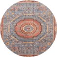 thumbnail image 1 of Ahgly Company Tapis d'Intérieur Ronds Abstraits Vert Sauge Abstrait pour Aire, 8 Pieds Rond, 1 of 6