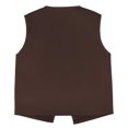 thumbnail image 4 of TOPTIE Kid Volunteer No-Button Child Vest Waistcoat Party Vests 5 Packs-Brown-L, 4 of 5