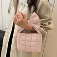 thumbnail image 2 of SIYTUAU Pleated Bow Bag Womens Handbag Shoulder Solid Color Crossbody Bag For Daily Use In Pink Color Pink, 2 of 6
