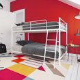 thumbnail image 1 of Mainstays Small Space Junior Twin over Twin Metal Bunk Bed, 1 of 8