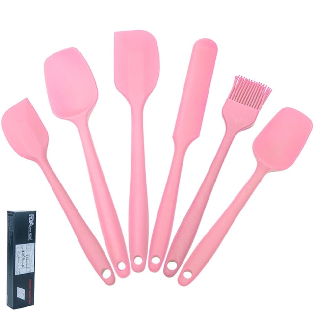 Agiferg 6 Piece Silicone Spatula Set Kitchen Silicone Spatula Utensil Set