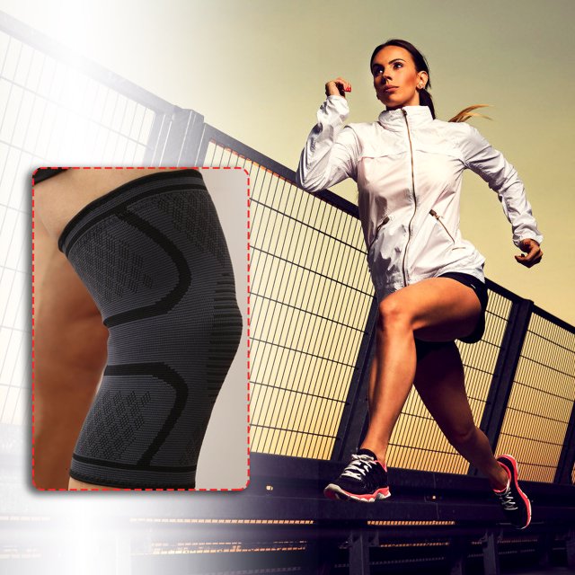 LSLJS Outdoor Sports Compression Strap Knee Pads Cycling Basketball Knee Pads, Knee Pads