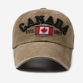 thumbnail image 4 of LILELIS Canada Baseball Cap Canada Day Embroidered Maple Leaf Flag Adjustable Hat Navy One Size, 4 of 8