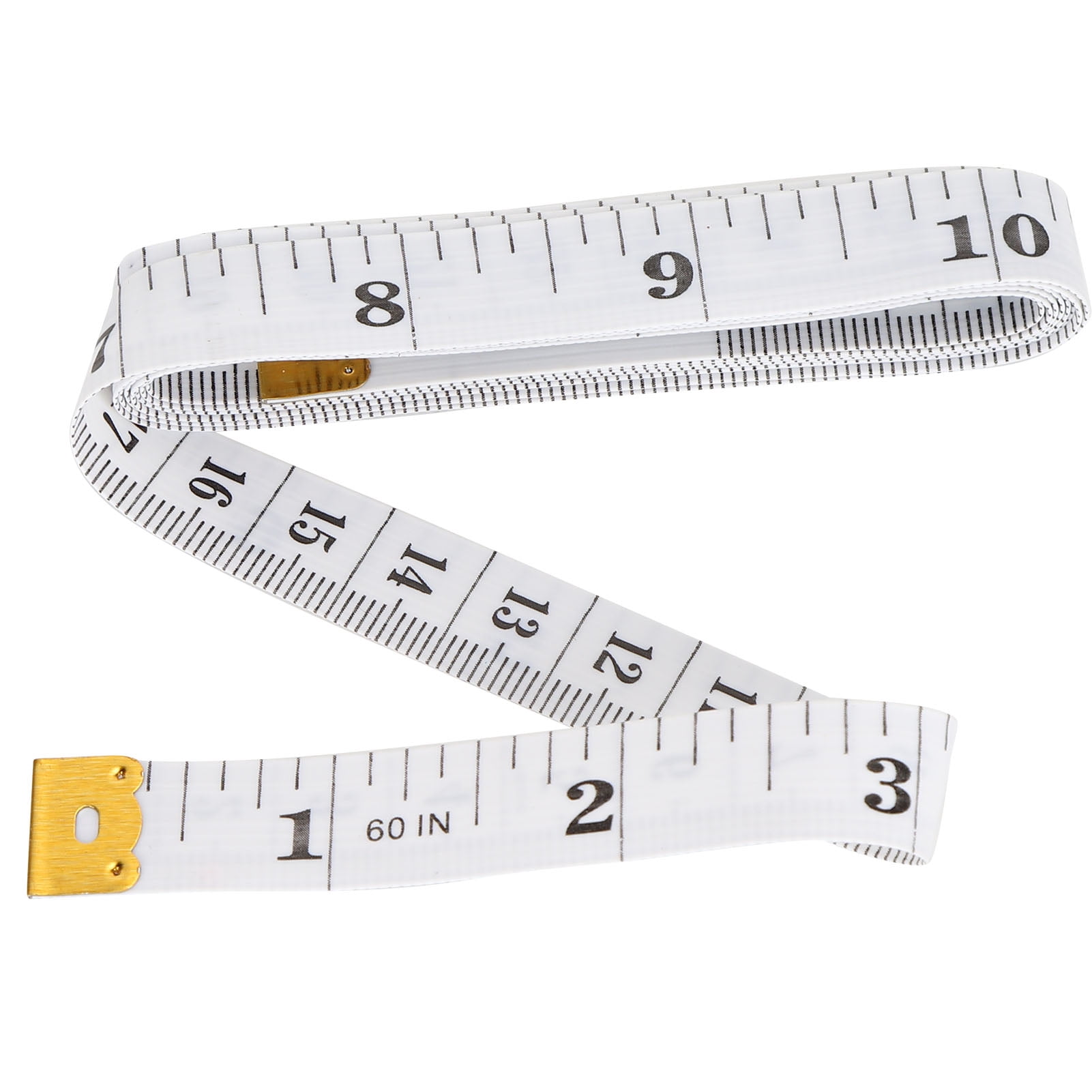 Tape Measure, White Tape Flexible Rule Double Scales Portable  For Body Weight Loss