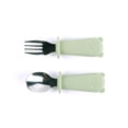 thumbnail image 1 of BKER Stainless Steel Fork Spoon Set With Silicone Handle Durable Tableware For Kitchen Dining Camping Travel Picnic BBQ Party, 1 of 4
