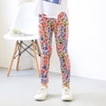 thumbnail image 2 of MIASHUI Leggings pour Filles Enfants Filles Pantalons Extensibles Pleine Longueur Pantalon à Imprimé Floral, Vert Armée, 4-5 Ans, 2 of 8