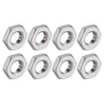 thumbnail image 1 of 8Pcs Cast Pipe Fitting Hex Locknut, 304 Stainless Steel Hex Lock Nut PT 1/8" Female Thread for Plumbing Fixed, 1 of 5