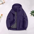 thumbnail image 2 of Jackets for Men Hooded Long Sleeve Zipper Pocket Solid Stormtrooper Coat, 2 of 9