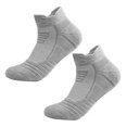 thumbnail image 2 of Socks Solid Color Thickening Men Running Football Basketball Short Socks for Sports, 2 of 13