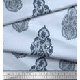 thumbnail image 3 of Soimoi Silk Fabric Floral & Paisley Block Print Fabric by The Yard 42 Inch Wide, 3 of 3