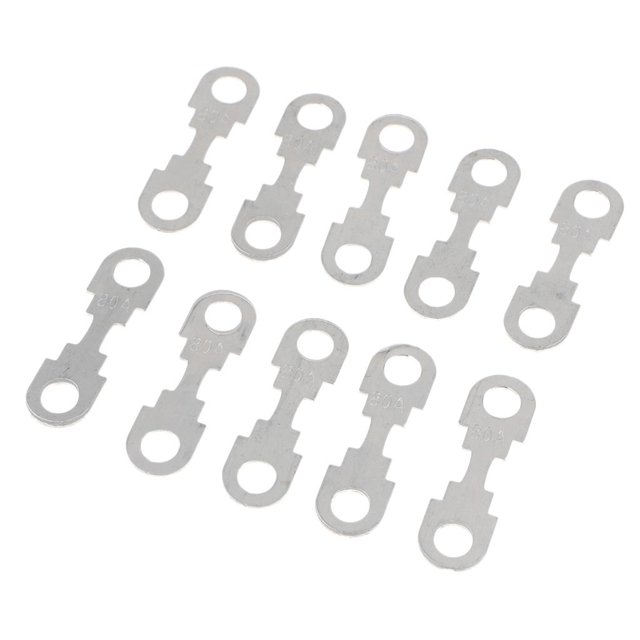 10 Pcs Bande de Fusible en Métal pour Siège 12v Siège, 80A