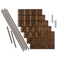 thumbnail image 1 of Fasade Traditional Style 4 Vinyl Backsplash Kit 15 sq ft Oil Rubbed Bronze, 1 of 6