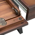 thumbnail image 4 of Allora Solid Acacia Wood Desk in Distressed Charcoal Brown, 4 of 5