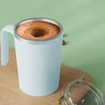 thumbnail image 1 of Tasse à Café à Agitation Magnétique Automatique / Gobelet de Voyage en Acier Inoxydable Auto-Mélangeant Rechargeable par USB / Gobelet à Rotation Automatique pour Bureau et Maison / 350 ml / Bleu Vert Blanc Rose / Nettoyage Facile / 1 Paquet, 1 of 9
