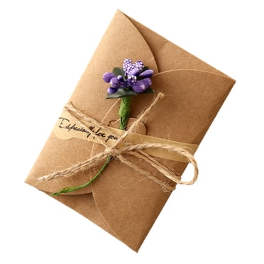 EGNMCR Décoration de Chambre, 1pcs Carte d'Invitation d'Anniversaire Cartes d'Anniversaire Carte en Papier Kraft Carte-Cadeau de la Fête des Mères Cartes de Fleurs Carte de Bénédiction Cartes de Mariage Carte de Fête Fleurs Carte de Vœux Cartes de Vœux
