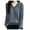 Grey, variant on LUOGENLI Women Sweaters Cardigan Thick Knit Pullover Sweater Soft Loose Fit Casual Crewneck Long Sleeve for Everyday Comfortable Wear White Size L