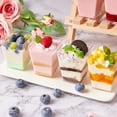 thumbnail image 2 of Plastic Cups Disposable Disposable Plastic Transparent Dessert Cups with Lid Stereoscopic Jelly Cups Mini Cake Pudding Cups, 2 of 9