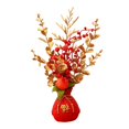 thumbnail image 3 of Flower Basket Ornament Decor Artificial Potted Flower for Occasions Party 16cmx32cm, 3 of 9