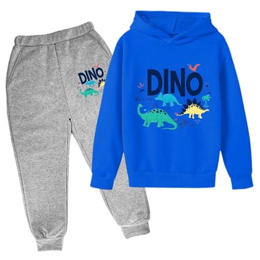PMVFHDE Boys School Outfits Autumn And Winter Children's Hoodie Pullover Set Popular Printed Hoodie Set On Underwear Casual Cute Printed Long Sleeve Beige,7-8 Years