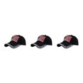 thumbnail image 1 of Decodeary Casquette de Baseball à la Mode Ajustable et Protégée du Soleil Chapeau Multicolore Noir 3Set, 1 of 6