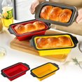 thumbnail image 1 of Baking Pan Rectangular Baking Pan Non-Stick Cake Mold for Oven Baking(Red,1-Piece) Rkxzt, 1 of 8