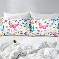 thumbnail image 4 of YST Butterfly Sheet Set For Girls Kids Cute Flower Animal Bed Sheets Set Full, Butterfly Decorations Sheets Botanical Flower Pattern 3D Bedding Set, 4 of 5