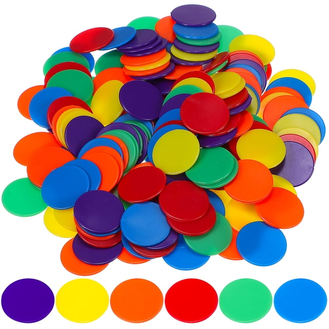 180pcs Counting Bingo Chips Poker Cards Game Chips Party Games Counting Discs Markers