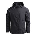 thumbnail image 2 of Babysbule Veste d'Hiver pour Hommes Grande Taille Veste Fine Décontractée Coupe-Vent à Capuche TG, 2 of 7