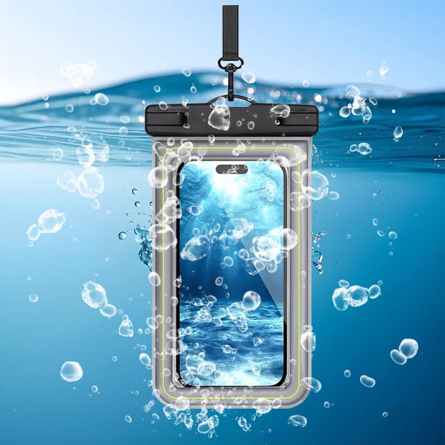 Birdeem Waterproof Phone Pouch,Universal 7X3.5 Inch Touchscreen Dry Bag Case with Lanyard,Submersible Protector for Swimming Hiking Kayaking Floating Protection