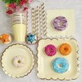 thumbnail image 1 of 8Pcs Disposable Paper Plates Gilding Bithday Party Decoration Cake Trays Dinner Plate 9", 1 of 9
