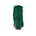 thumbnail image 2 of Unique Bargains Bottines à Talon Épais à Volants pour Femmes, 2 of 8