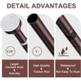 thumbnail image 3 of Shower Curtain Rod - Adjustable Tension Spring Shower Curtain Rod Tension Premium Stainless Steel -Slip No Drilling No Rust for Bathroom, 3 of 7
