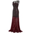 thumbnail image 3 of SMihono Robe Maxi Bohème d'Été pour Femmes Grande Taille Mode Robe Longue Maxi Sans Manches à Col en V à Paillettes pour Soirée, Bal de Promo, Plage, Évasée, 3 of 4