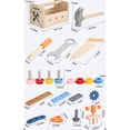 thumbnail image 3 of QTOCIO Children's Wooden Tool Set Workbench Toddler Repair Toolbox Includes Screws And Hand Tools Educational Building Toy Suitable For Boys Aged 1-3, 3 of 4