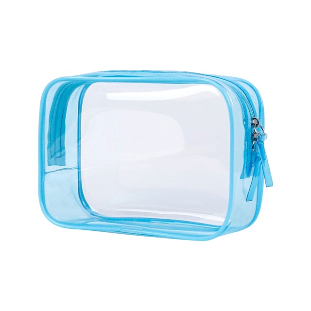 Online Shopping Naittoop Transparent Large Capacity Cosmetic Travel Storage Bag, Plastic Zipper Wash Bag