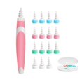 thumbnail image 1 of Ear Wax Remover, Q Grips Ear Wax Remover Rotating Ear Cleaner, 360 Degree Spiral Ear Spoon With 16 Washable Tips Safe And Soft Suitable For Children And Adults-Rosa, 1 of 5