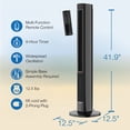 thumbnail image 2 of Lasko Oscillating All Season Tower Fan and Space Heater w/Timer and Remote, 2 of 12
