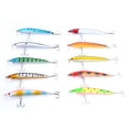 thumbnail image 3 of 10pcs Leurres de Pêche Colorés 95mm Crankbaits Appâts Crochets Pointus Accessoires de Pêche Tackle, 3 of 14