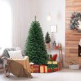 thumbnail image 4 of Costway 6 FT Christmas Tree with 568 PVC Branch Tips 200 Warm White LED Lights Gloves, 4 of 10