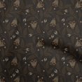 thumbnail image 1 of oneOone Velvet Brown Fabric Floral Craft Projects Decor Fabric Printed By The Yard 58 Inch Wide, 1 of 5