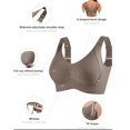 thumbnail image 5 of 3 Pack Women Plus Size Push-Up Bras No Underwire T-Shirt Bralettes Ribbed Full Coverage Sports Everyday Bras Multicolor, 40/90BCD, 5 of 5