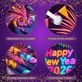 thumbnail image 4 of Colorful Fireworks 2026 New Year Banner Shiny Stars Happy New Year Display Champagne Glass Design Party Balloons 2026 Celebration Backdrop for New Year Party 2026 Celebration New Year Eve Event, 4 of 5