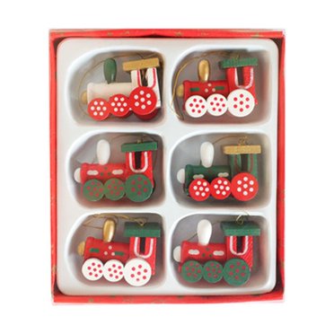 Christmas Decorations Cute Mini Train Set Christmas Tree Pendant Ornaments Children‘s Toys