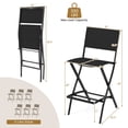 thumbnail image 3 of Gymax 6 PCS Outdoor Bar Chair Folding Bar Height Stool w/ Metal Frame Black, 3 of 6
