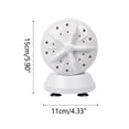 thumbnail image 2 of Agiferg Portable Small Washing Machine Travel Clothing Underwear Cleaning Washing Machine 24W, 2 of 3