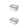 thumbnail image 1 of Maytalsory Premium And Nest-able Storage Solution For Desk Storage Basket Widely white s 2Set, 1 of 6