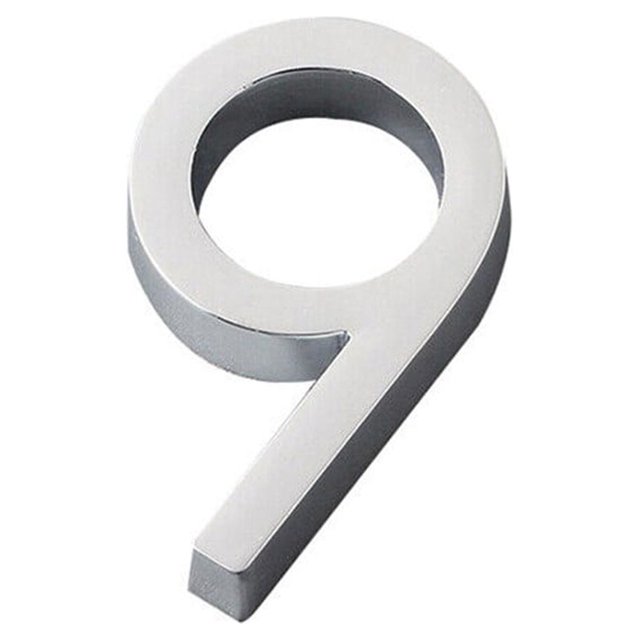 60mm Self Adhesive Home Door Number Sign Modern House Hotel Room Numerals