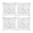 thumbnail image 3 of Sound Quality Smoothly Crosses Measurement Tool, Luthier Tools, Reusable For Electric Guitar Home Music Classroom Piano Room Teacher Teaching School Bass Silver 4PCs, 3 of 8