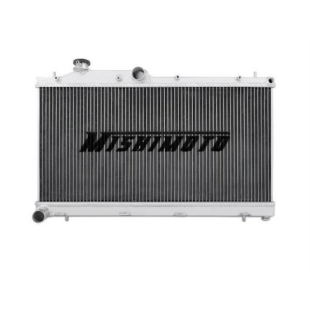 Mishimoto Radiateur MMRAD-STI-08 Rangées à Double Cœur; Débit; Noyau en Aluminium; Entrée 1,54 Pouces x Sortie 1,54 Pouces; Simple; avec Bouchon de Vidange Magnétique/capuchon de Radiateur/tuyau de Remplissage/deux Tétines de Débordement